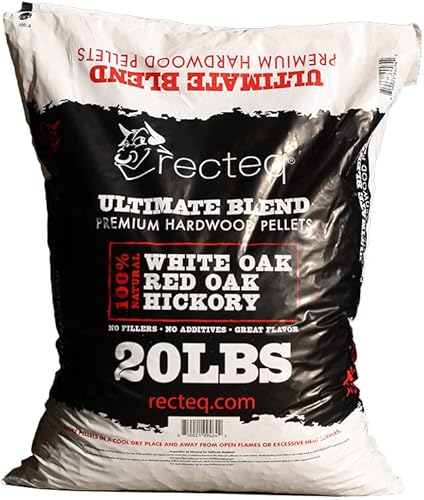 recteq Ultimate Premium - Mezcla de pellets de madera dura con roble rojo, roble blanco y nogal, bolsa de 20 libras