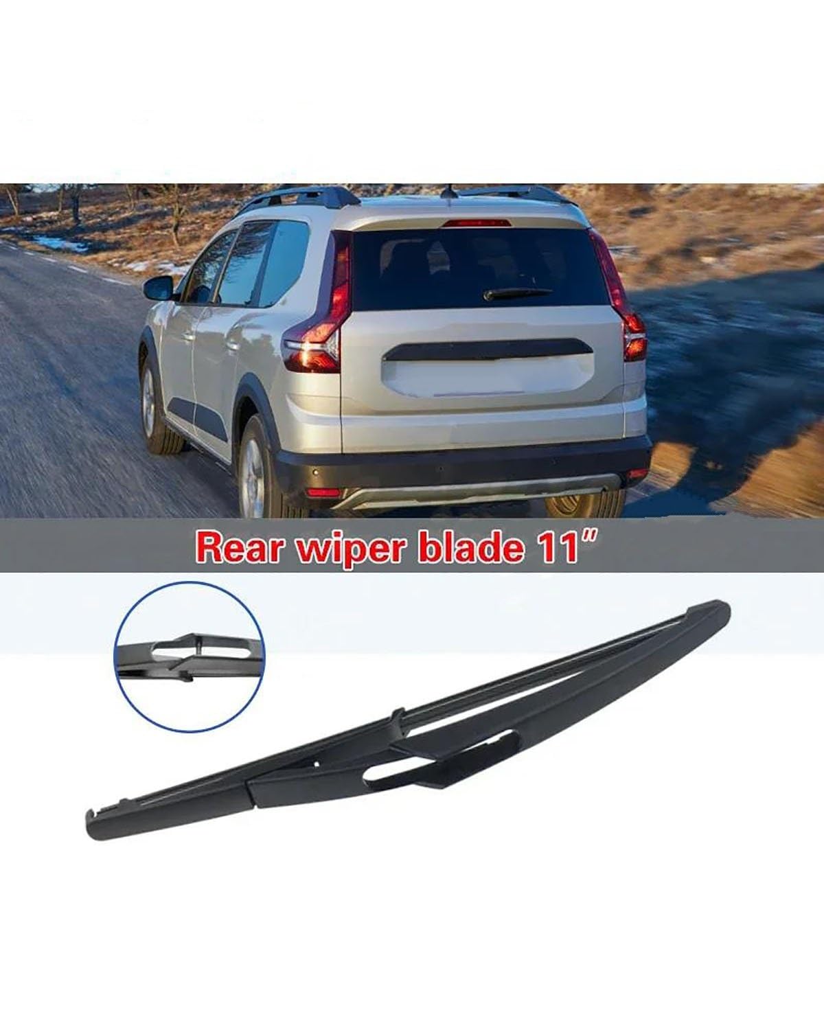 Escobillas Coche Para Dacia Jogger 2021-2024 Limpiaparabrisas Delantero Trasero(Front 2pcs)