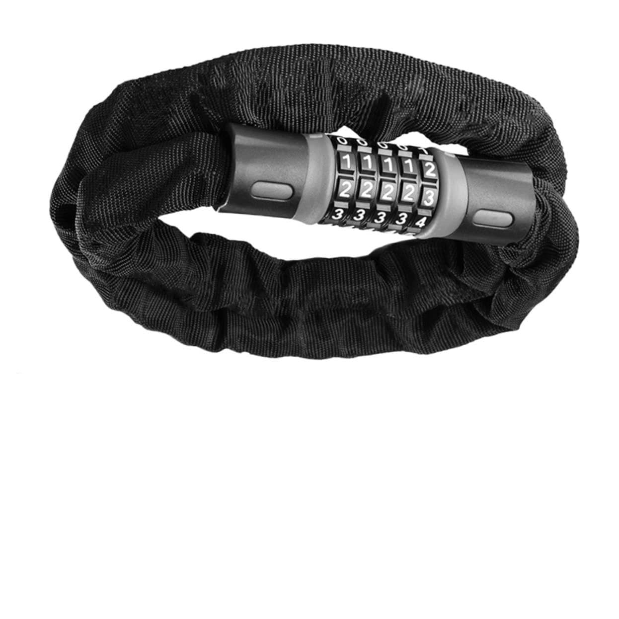 SUPVOX 5- Combination Bike Chain Lock Heavy Duty High Security Anti- Universal for Motorbike Gate Fence Garage Sports Equipment