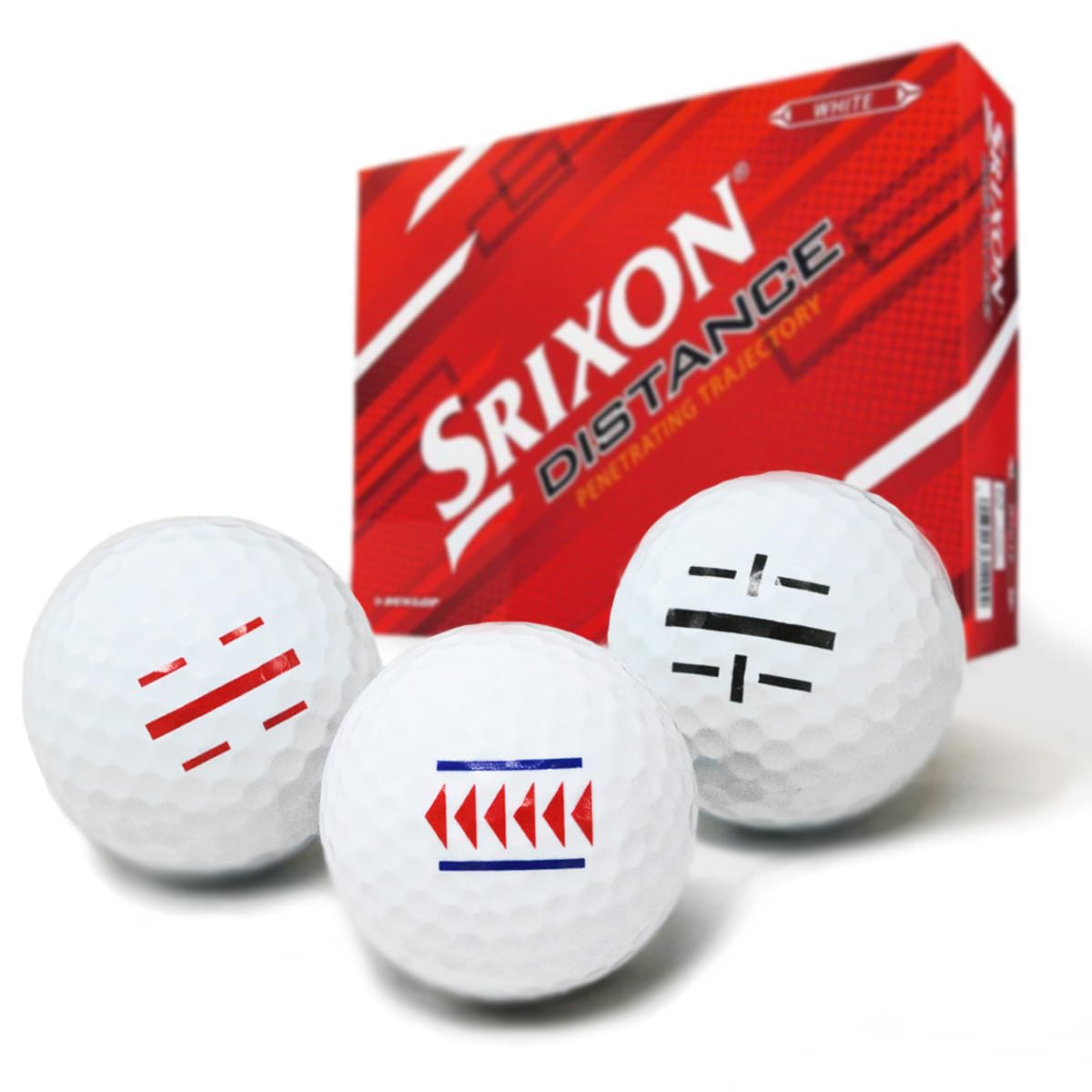 Amazon | ライン入り【ソッコーライン】ゴルフボール DISTANCE9