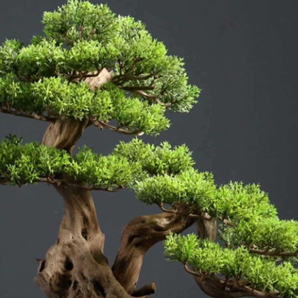 シミュレーションツリー人工植物シミュレーションツリーインビンパイン人工盆栽小さな鉢植えパインパイン装飾品人工鉢植え植物（色：A）（A