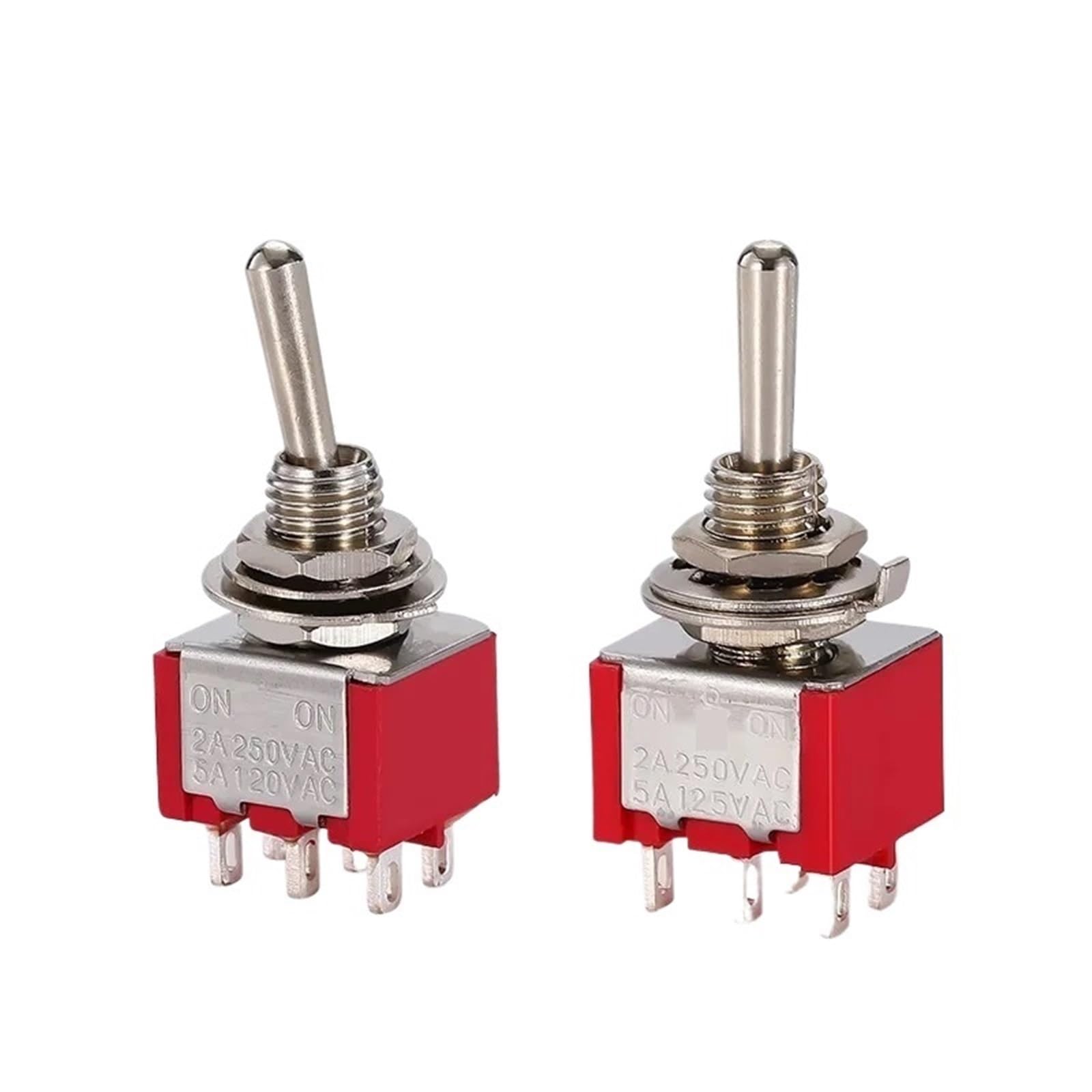 10 sztuk 6 mm miniaturowe przełączniki jednobiegunowy przełącznik dwustabilny jet wodoodporny włącznik-wyłącznik nasadkowy 6A (3Pin ON-OFF-ON)
