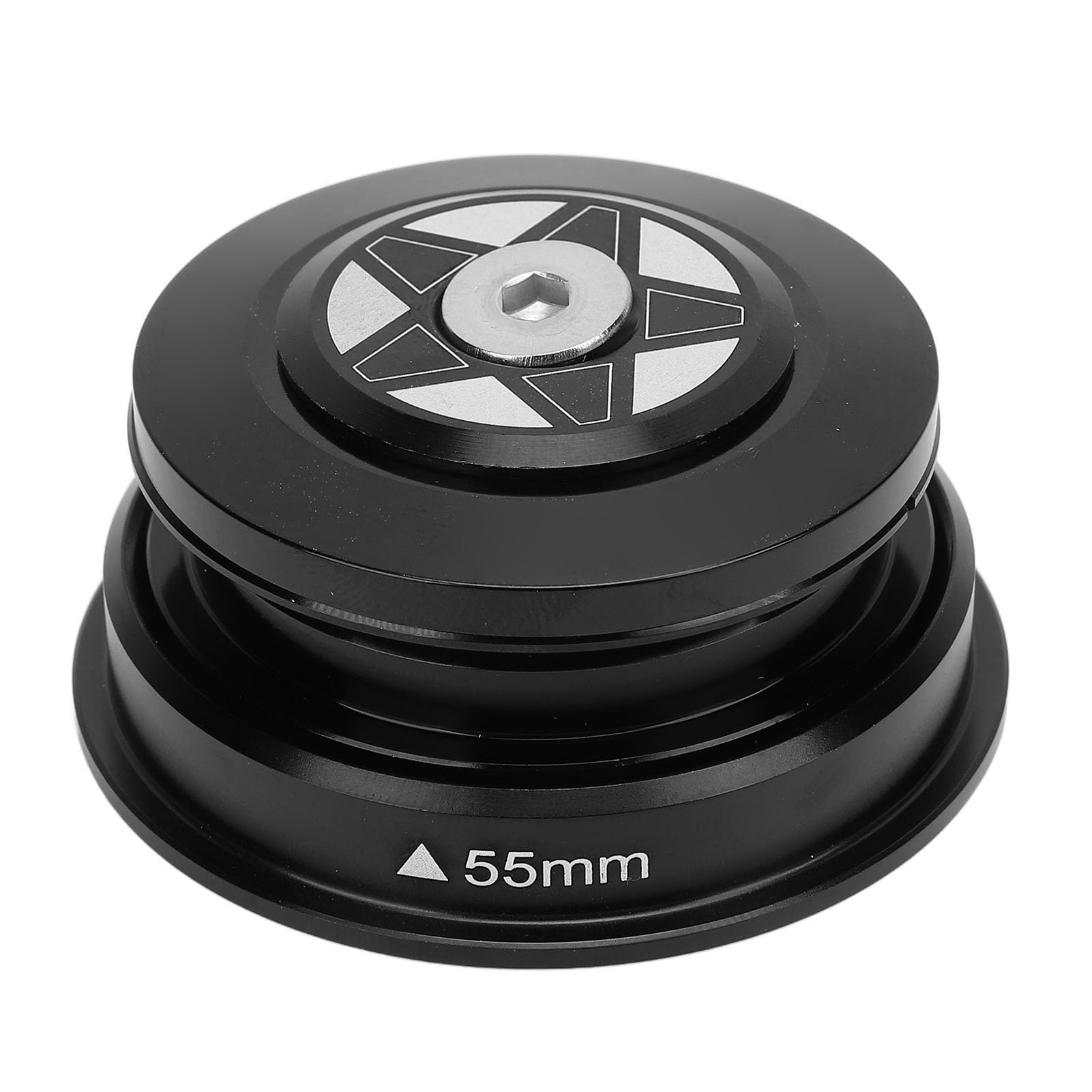 ZAWELIYO Bike Headset 44-55mm, Aluminum Alloy Sealed Bearing Headset, for 28.6mm Straight/Tapered Fork Steering Tube for Mountain, Road Bikes