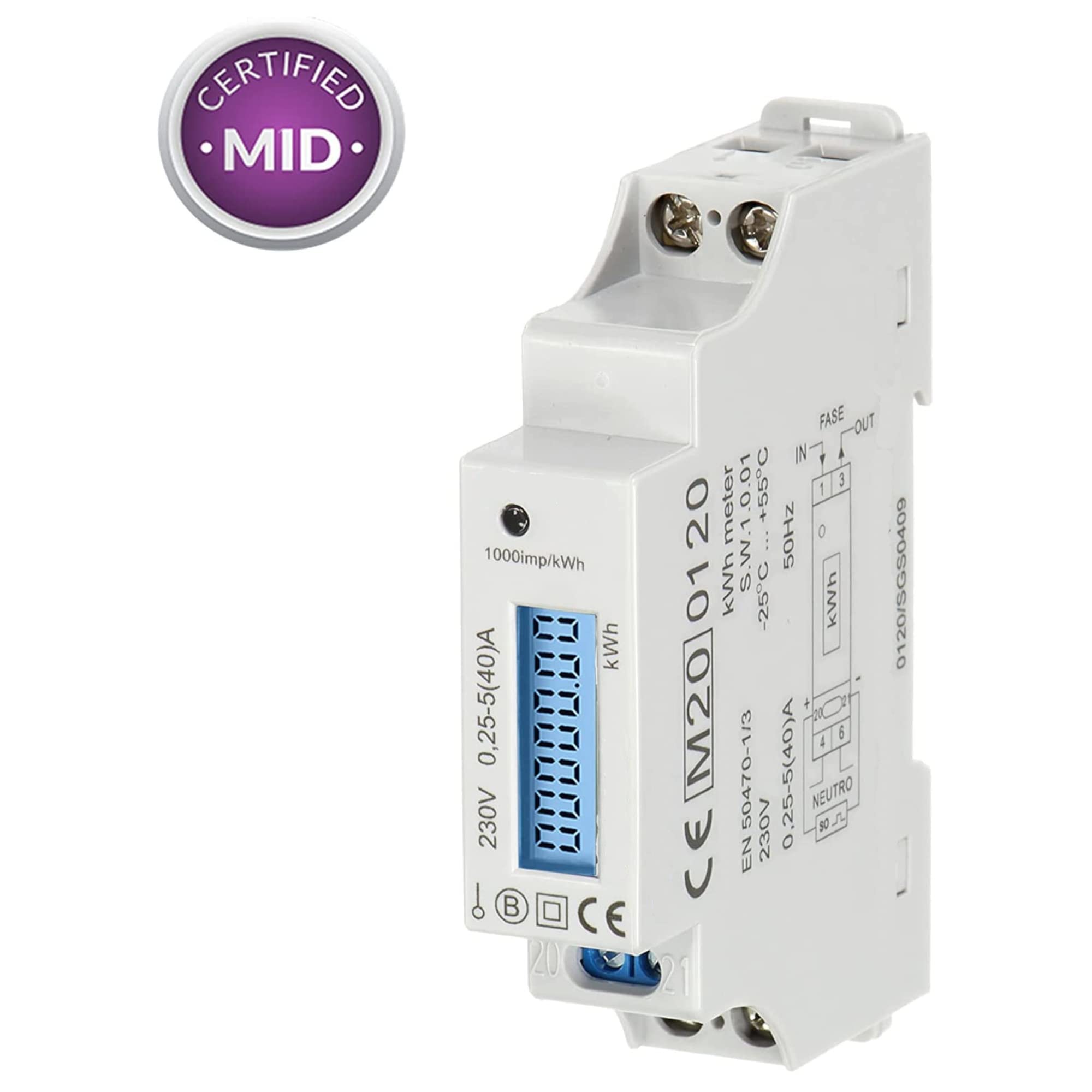 CONTATORE DI CORRENTE Contatore Di Energia Display A Cristalli Liquidi - Foto 2