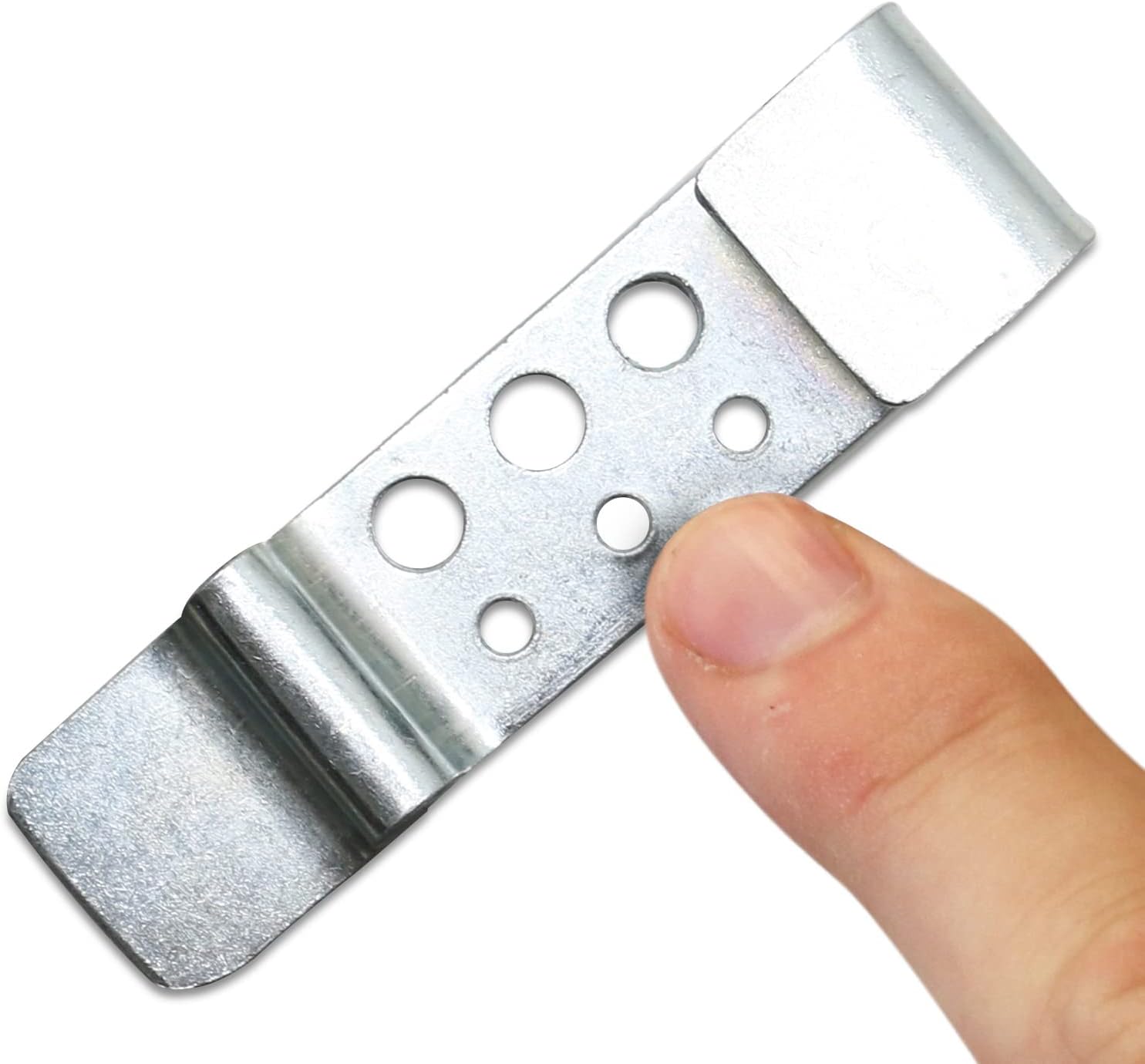 SmartSign Fence Clips (Pack of 5 Pairs) - Chain Link Fence Bracket Attachment Kit, Galvanized Steel, Includes (10) Fence Clips, (10) Bolts, (10) Screws and (20) Nylon Washers