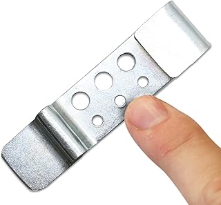 SmartSign Fence Clips (Pack of 5 Pairs) - Chain Link Fence Bracket Attachment Kit, Galvanized Steel, Includes (10) Fence Clips, (10) Bolts, (10) Screws and (20) Nylon Washers