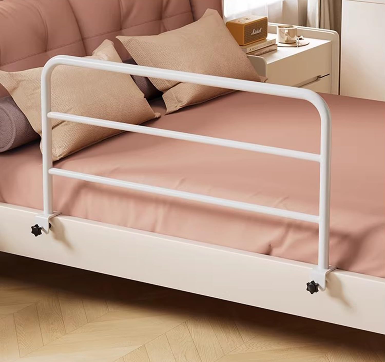 Griglia per Letto per Anziani E Disabili, Manico di Sicurezza Ringhiera, Facile da Installare, Sponda Letto Matrimoniale, Anticaduta Safety Rail,Barriera Letto per Adulti Assistenza 80×40cm