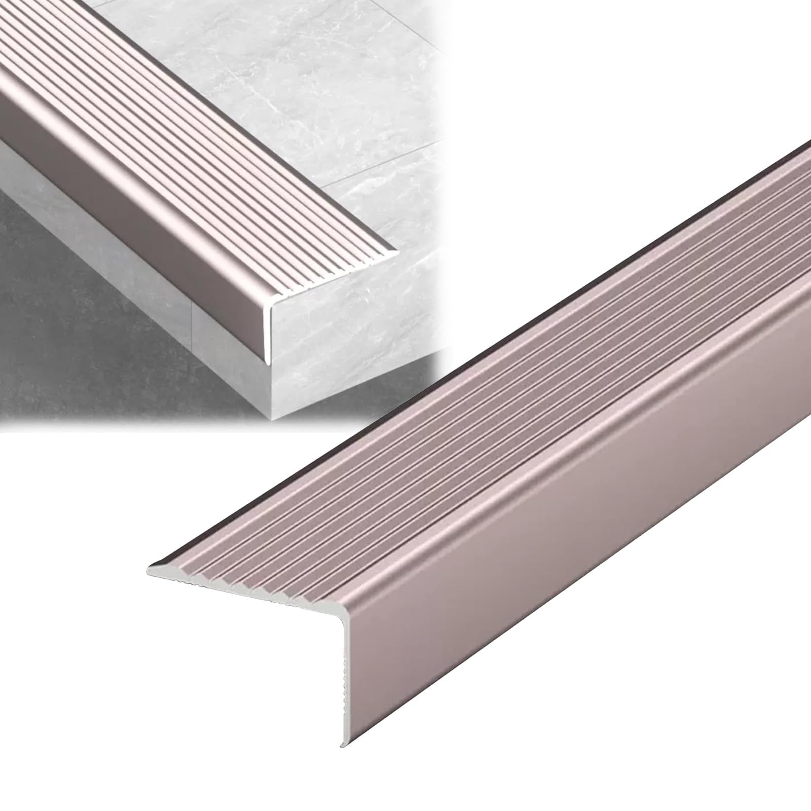 Profil schodowy dla łatwej instalacji antypoślizgowe bieżniki schodowe wodoodporna aluminiowa osłona narożna kątowa 3 x 7 cm 3 x 10 cm 2 x 4 cm szerokości