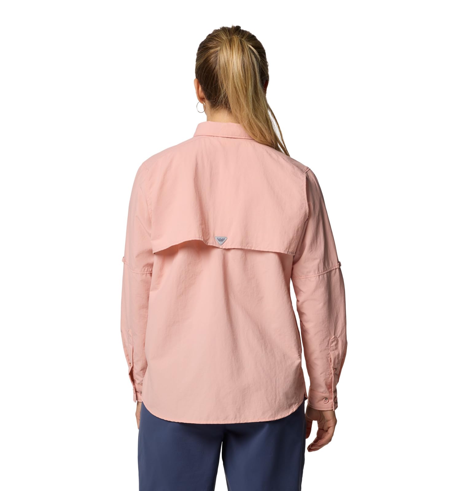 Columbia Women's PFG Bahama II Long Sleeve Fishing Shirt, Faux Pink, 2X
