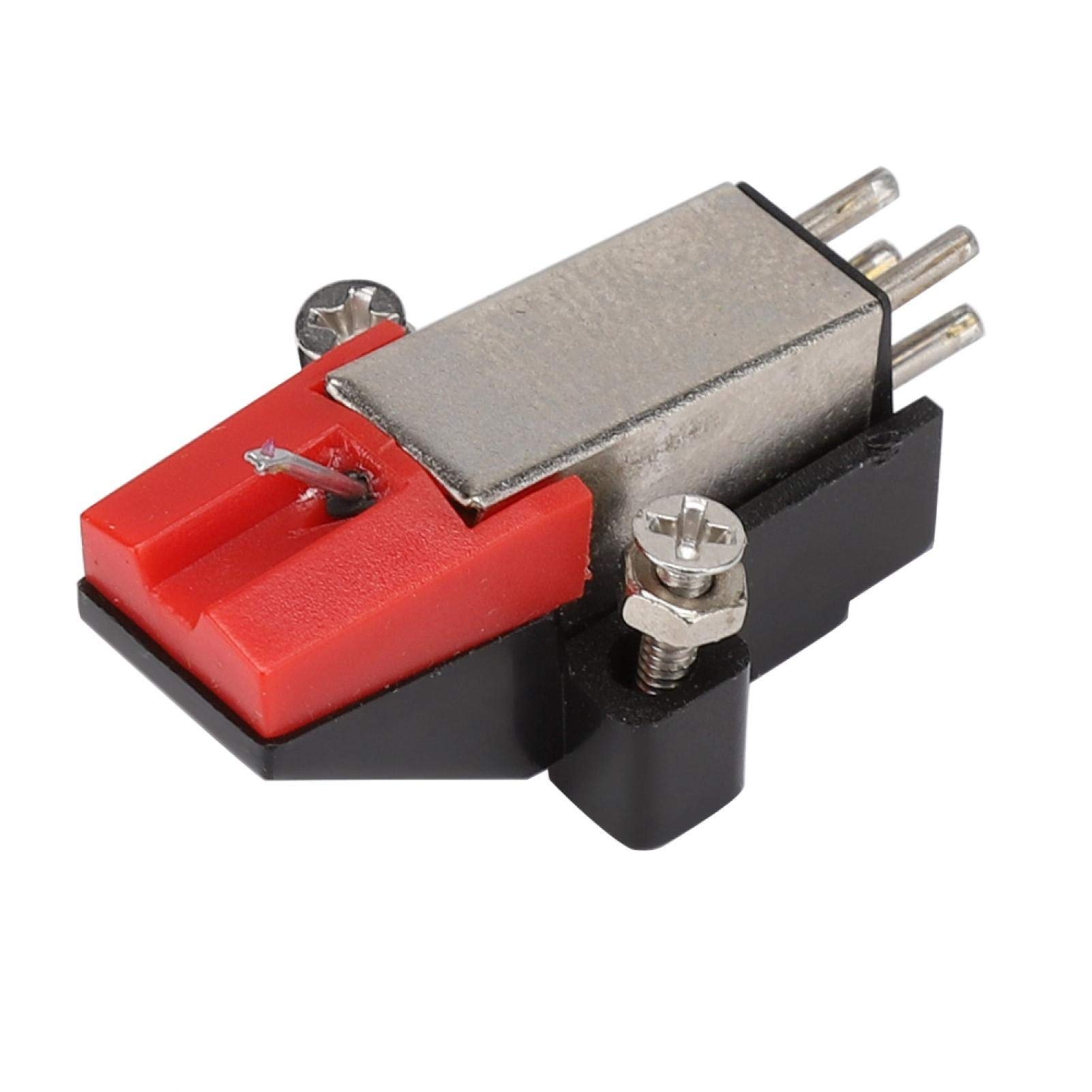 ASHATA Ago di Ricambio per Giradischi - Giradischi con Stilo in Vinile, Ago con Stilo per Registratore Doppio Magnetico Magnetico in Vinile, Testa Magnetica di Precisione