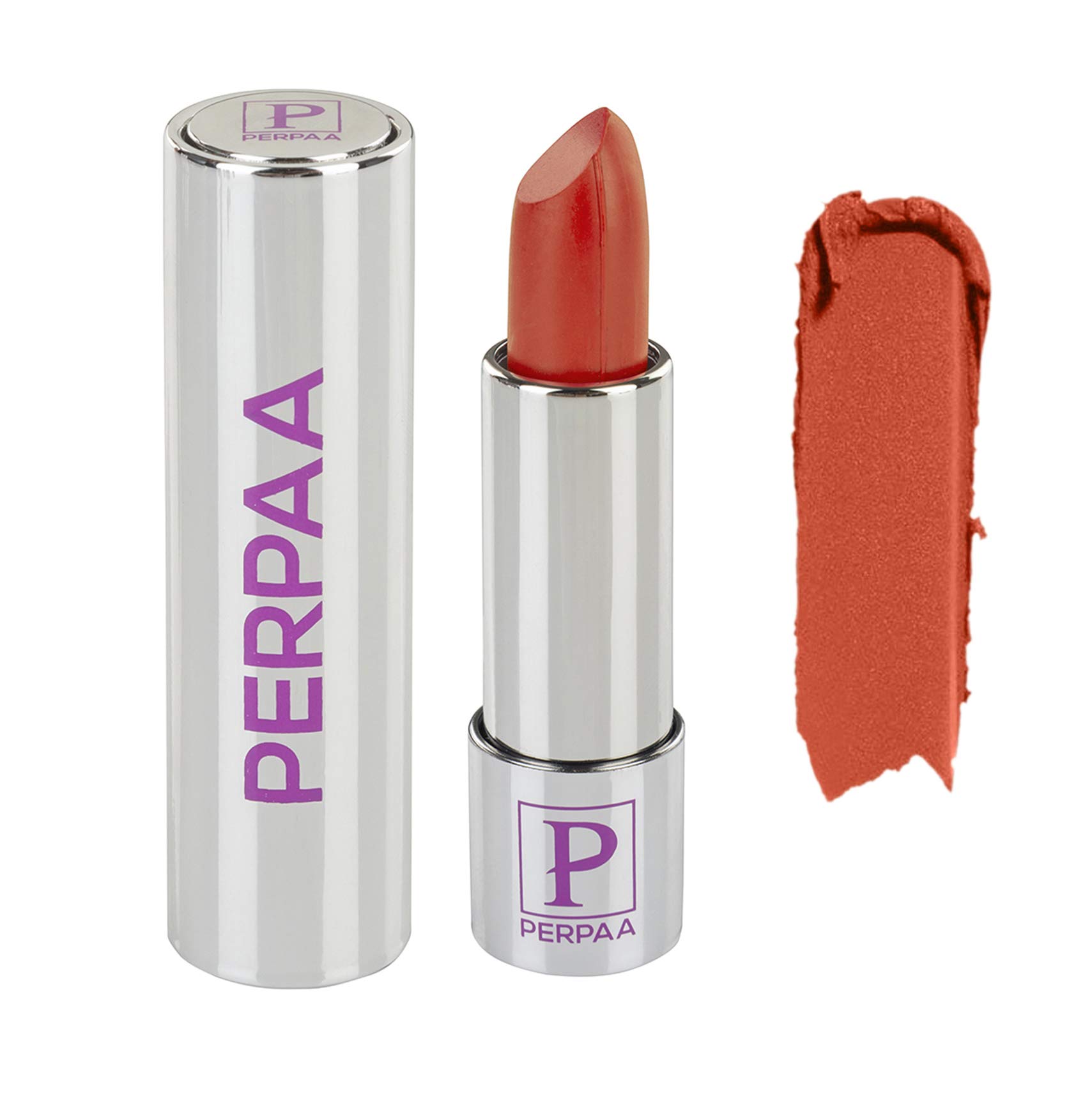 Perpaa Push Button Matte Me Waterproof Lipstick - Long Lasting (Upto 5 Hrs Stay) (3.5 GM) (Matte Orange)-image-28