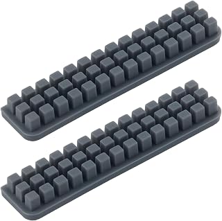 Joez Wonderful 2 Pcs Silicone Nozzle Brush for Bambu Lab A1, Heat-Resistant Nozzle Cleaning Brush Replacement, Self-Adhesive 3D Printer Wiper Brushes (Gray)