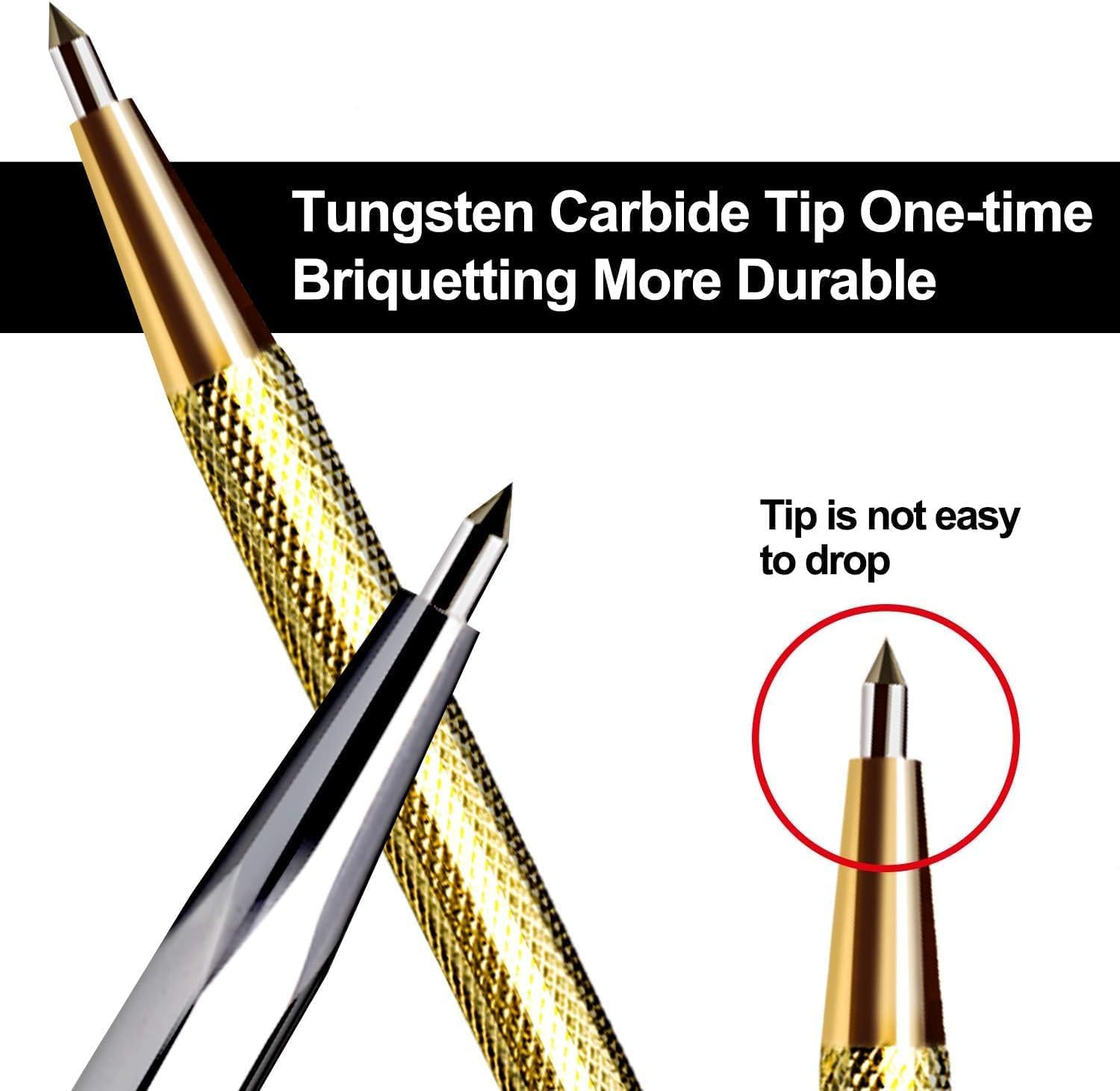 LZMDISU Tungsten Carbide Tip Scriber, Metal Etching Pen Carve Engraver Scribe Tools for Stainless Steel Ceramics, Glass - Image 2