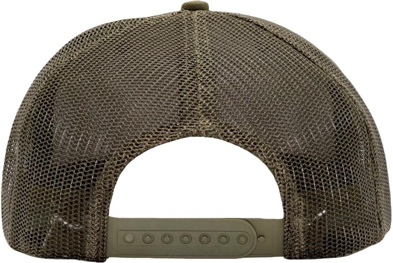 Image of Flat Bill Snapback Mesh Hats | Fits OSFM & XXL Big Head | Blank Solid Color Adjustable Trucker Hat for Men