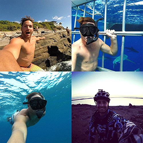WoCase GoPro Handler DualFloat Floating Handle Hand Grip for GoPro HERO4 HERO3+/3/2/1 Cameras for ALL water sports (Scuba Diving Compatible/Storage Compartment/Lost Preventing Wrist strap/Portable with Carabiner) - Thumbnail 4