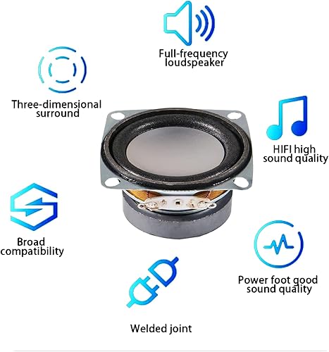 Miniatura 5 de 2 unids 2 "4 ohmios 3 W gama completa altavoz estéreo altavoz de audio altavoz para DIY altavoz