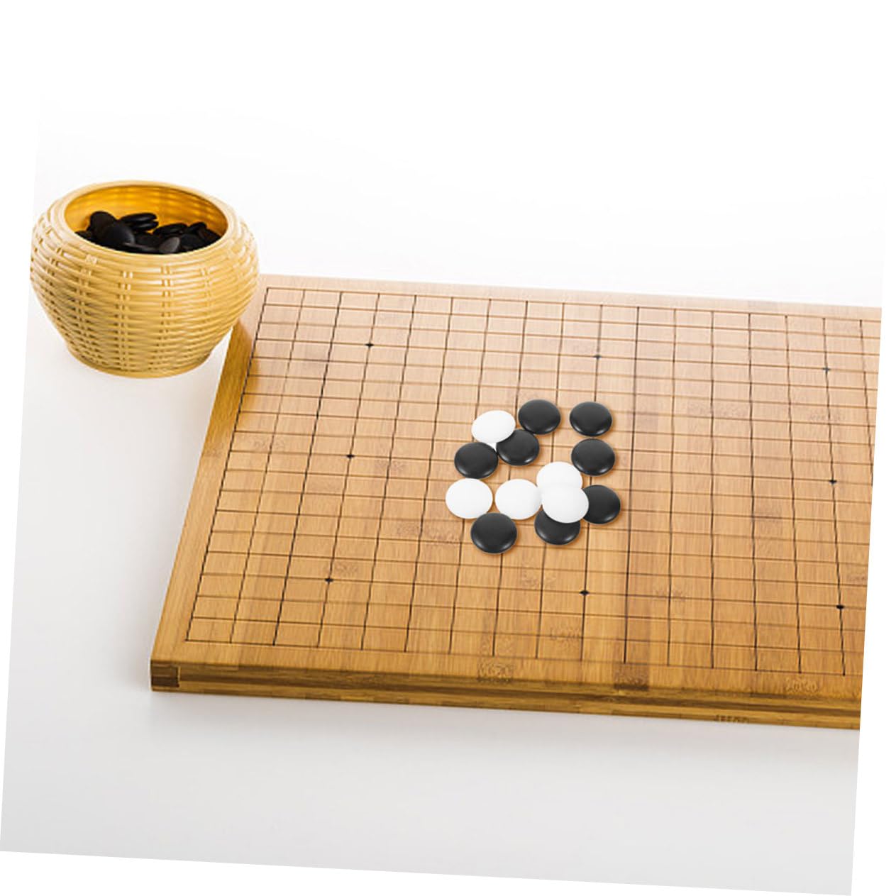 TOYANDONA 360pezzi Pietre Go in Resina Set di Accessori per Giochi da Tavolo Forniture per Scacchi Go Piccoli Pezzi degli Scacchi Artigianali per Uso Domestico e Tornei