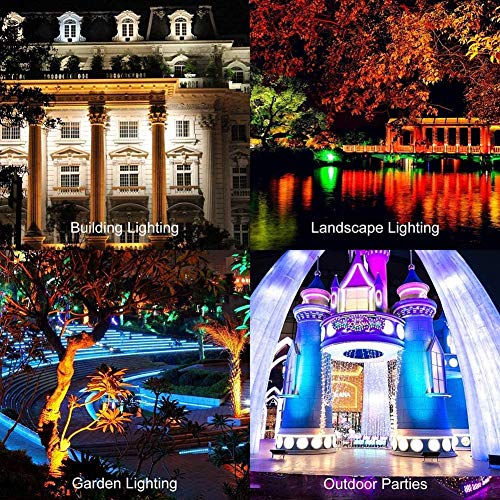 100W Equivalent Led Color Changing Flood Lights Multi Colors Rgb Uplighting With Remote, Ip65 Waterproof Stage Light, Dimmable Colored Led Light , Flood Light For Christmas Party Outdoor Indoor Decor #TOP5