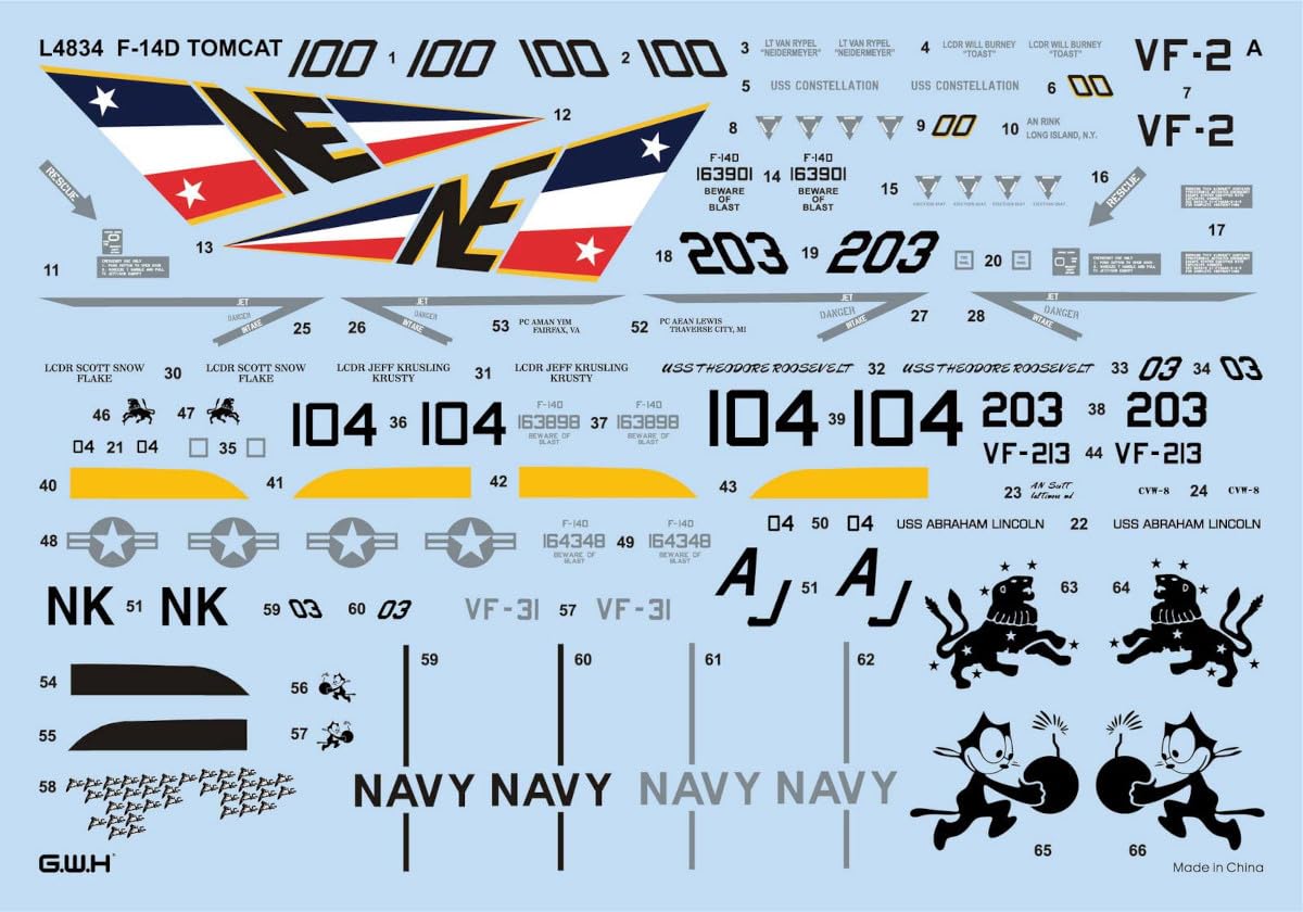 Amazon | グレートウォールホビー 1/48 アメリカ F-14D 艦上戦闘
