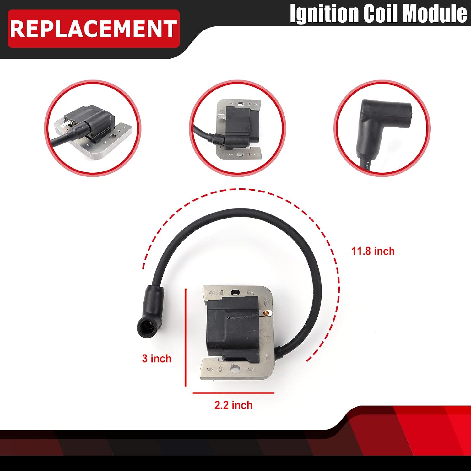 Ignition Coil Module Replaces 32-584-06-S 3258406-S (2 Pack)