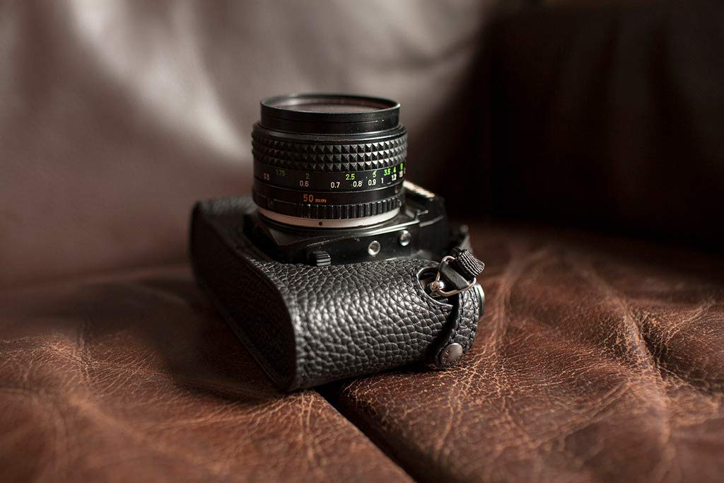 Amazon | Funper MINOLTA X700 専用 ブルタイプ 本革 ボディケース