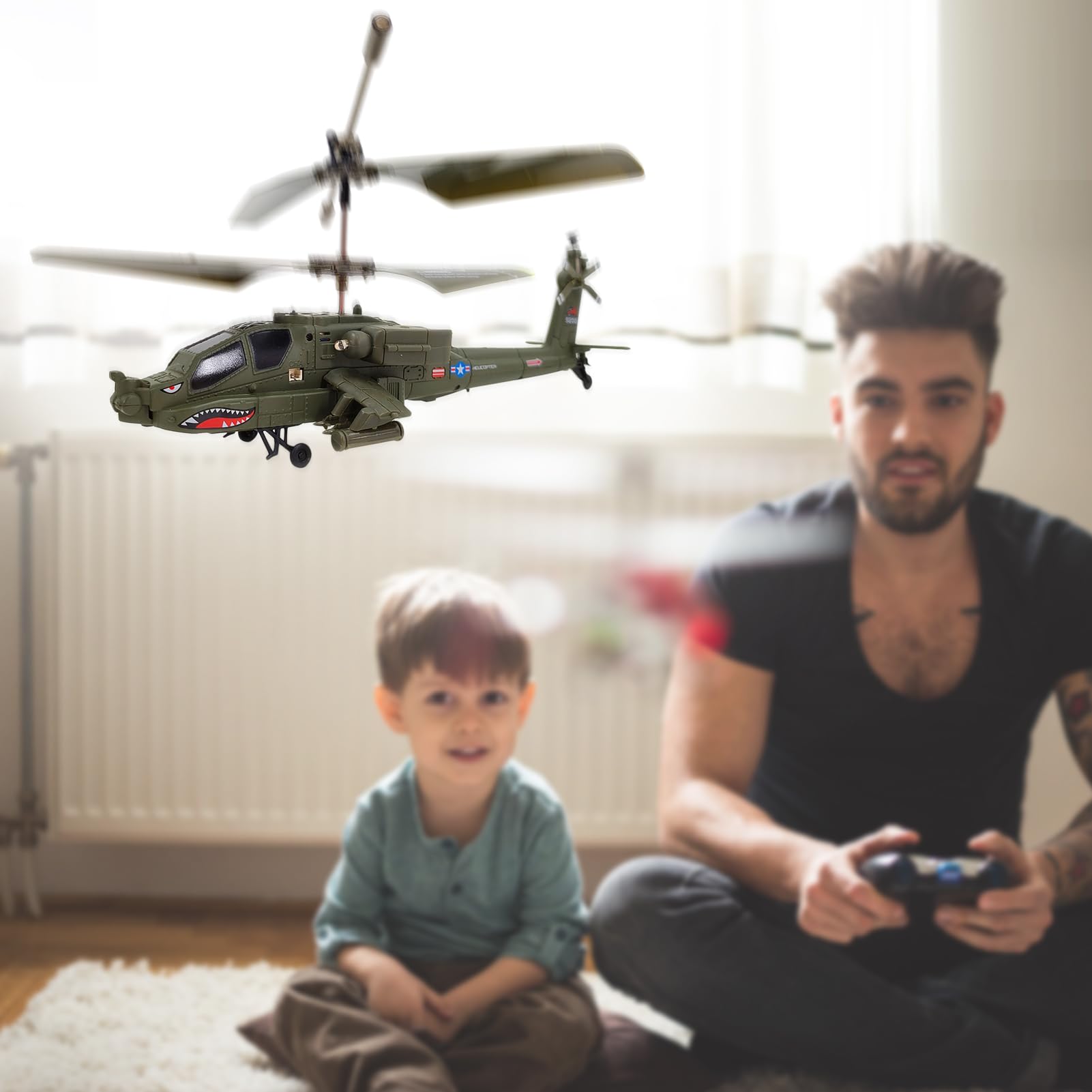 Goolsky S109H Elicottero telecomandato con Doppia elica 2.4GHz Drone telecomandato Altitudine Hold-Giocattolo Regalo per Ragazzi Ragazze Adulti