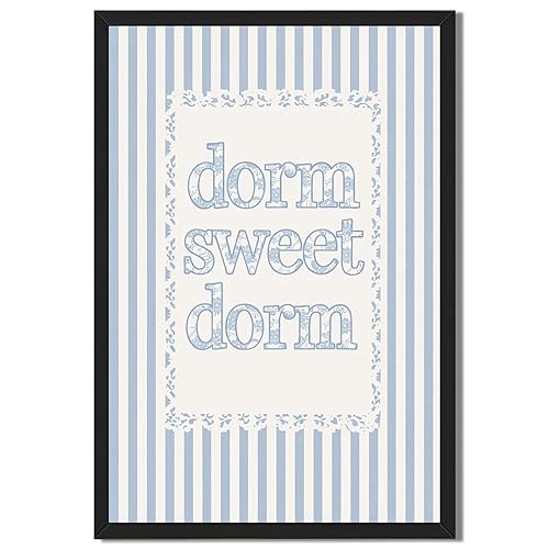 Framed dorm sweet dorm Poster Canvas Print Art Vintage Minimalist