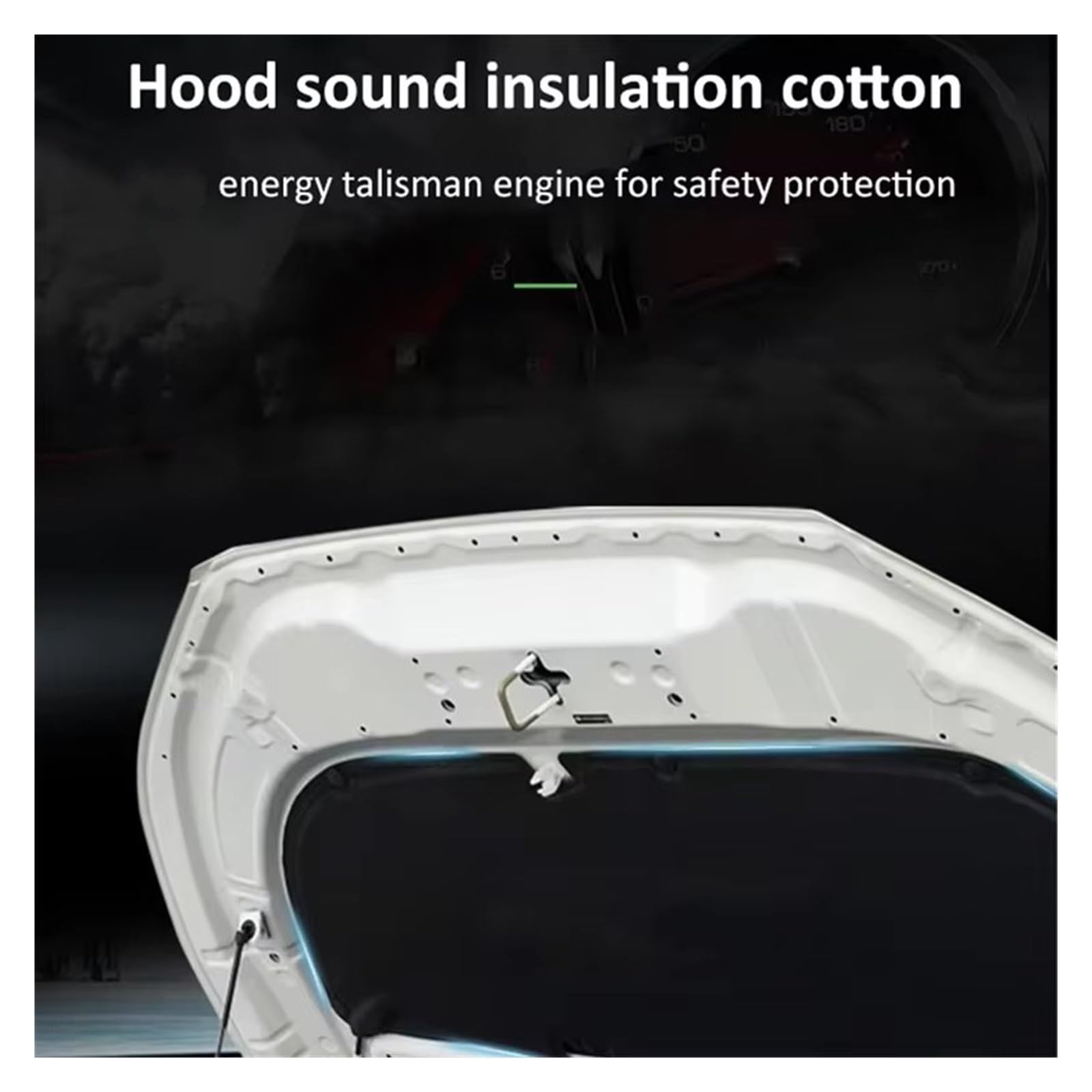 Cuscinetto isolante acustico termico motore Per Nissan Micra ST Per March K13 2011~2016 Auto Cofano Isolante Pad Copertura Del Motore Fodera In Cotone Calore Insonorizzate Zerbino parte(Stile A.)