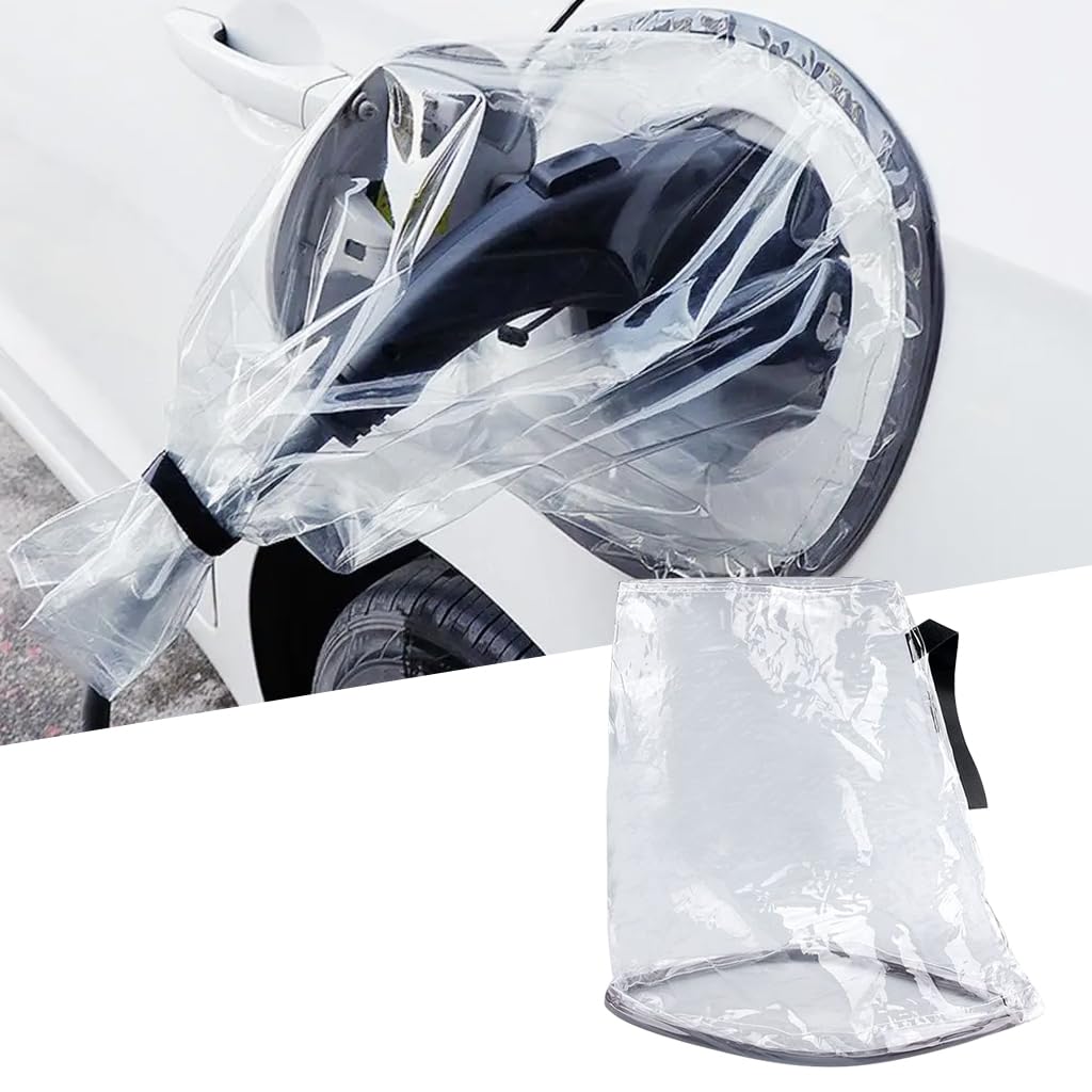 STHIRA® EV Charger Cover, Waterproof Protection for EV Charging Kit Port, All Weather Resistant Silver Cover for EV Char