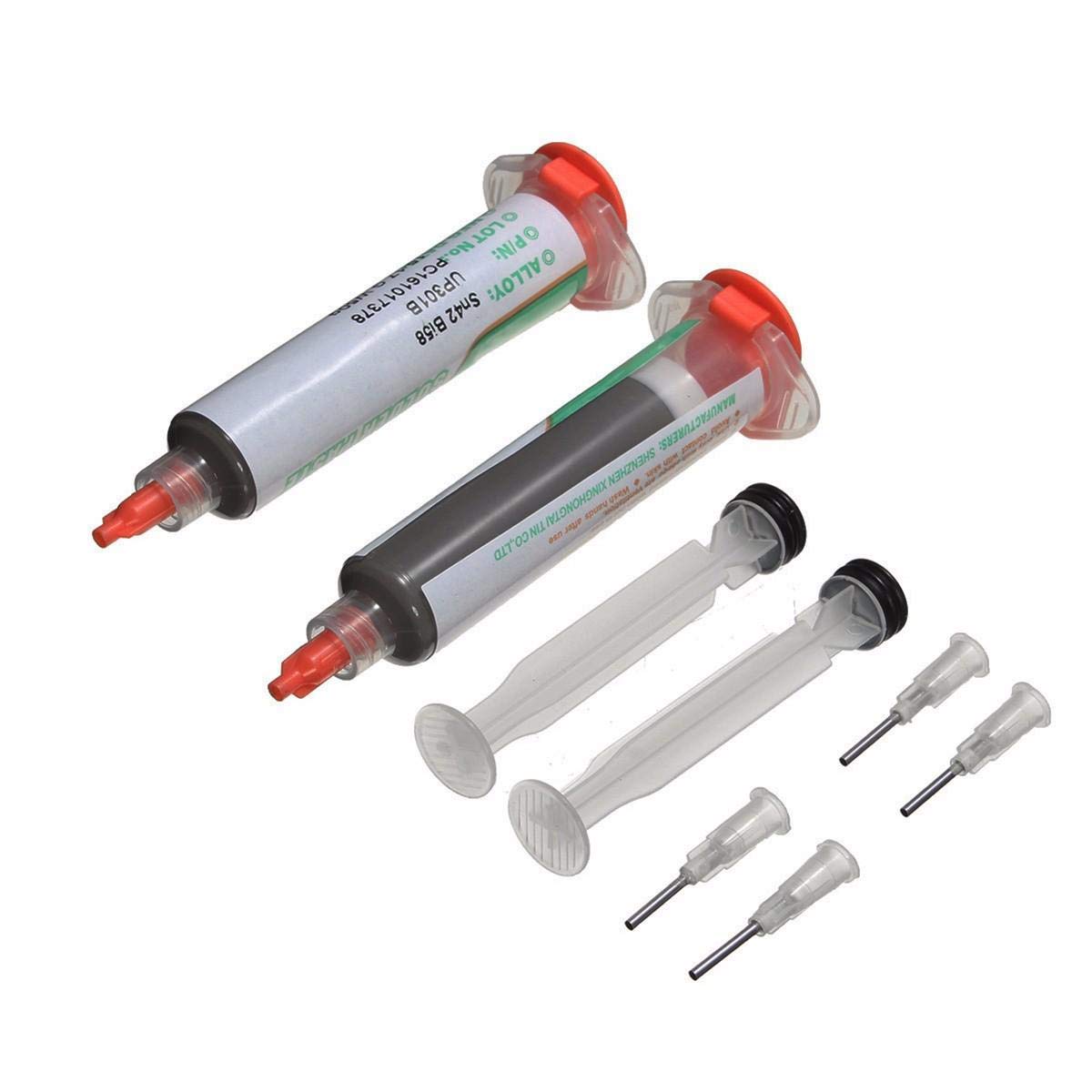 Simple Welder 2pcs 50g Lead-Free Low Temperature Melt Melting Point 138 Degree Solder Paste Welding Machine Welding (Color : 2pcs)