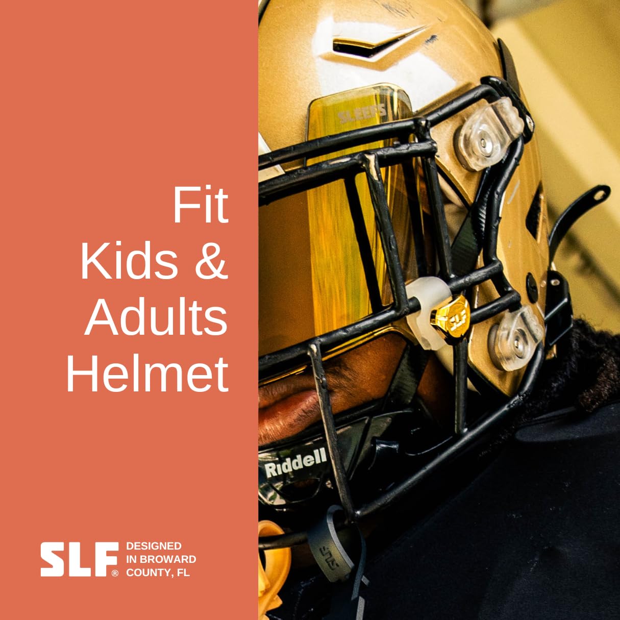 Amazon.com : Chrome Gold Football Helmet Visor Quick Clips : Sports &  Outdoors