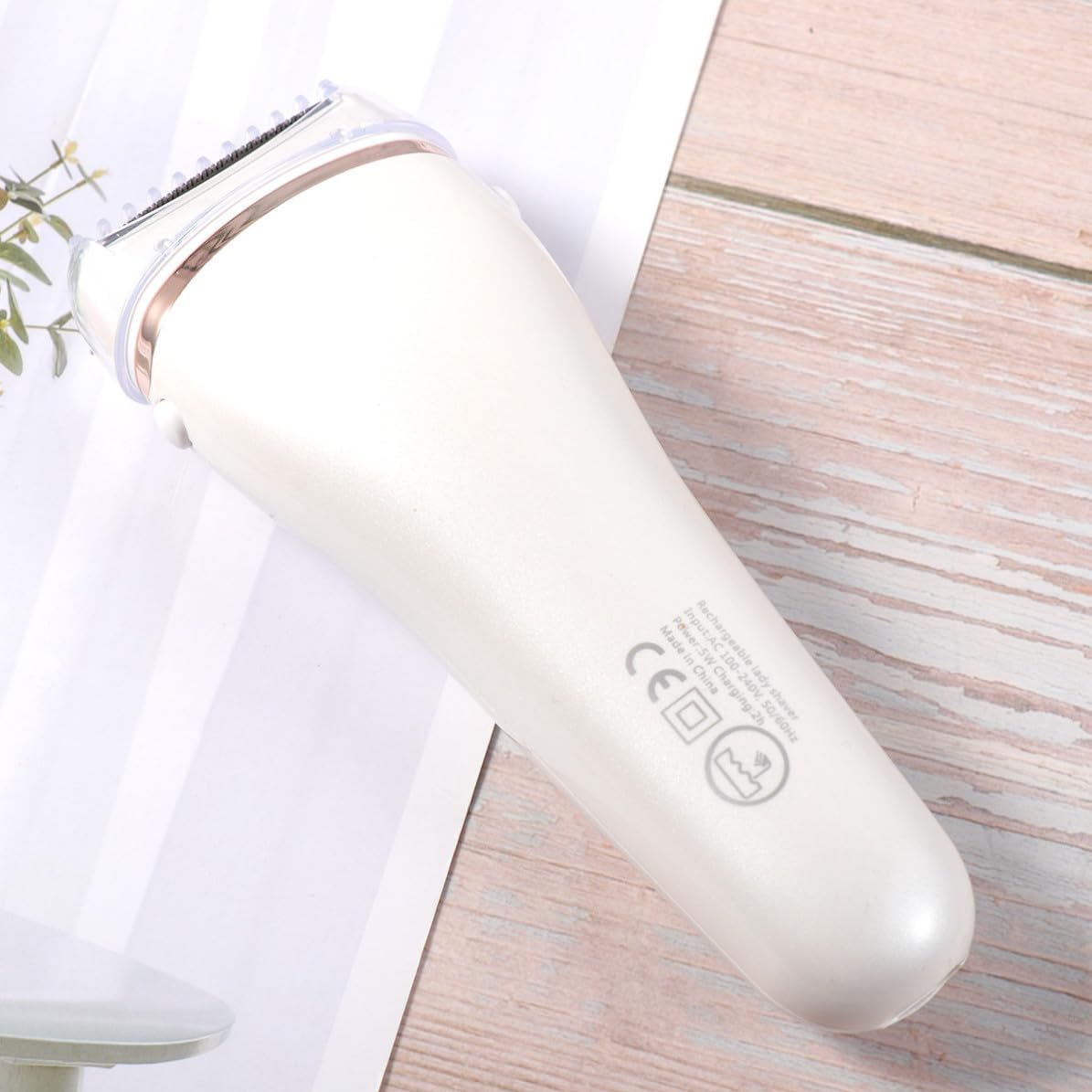 Uonlytech Depilatore Corpo Donna Rasoio Inguine Display Led, Rasoio Elettrico USB Ricaricabile in Abs e Acciaio Inossidabile per Pelle Liscia e Morbida, per Braccia e Contorno Bikini