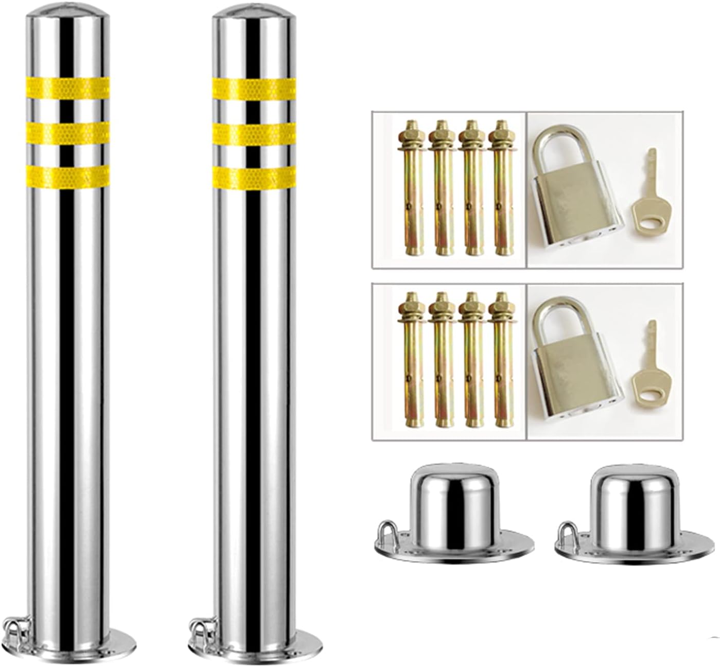 Parking Barrier Heavy Duty Parking Barrier Lockable Parking Space Lock Manual Parking Blocker 2