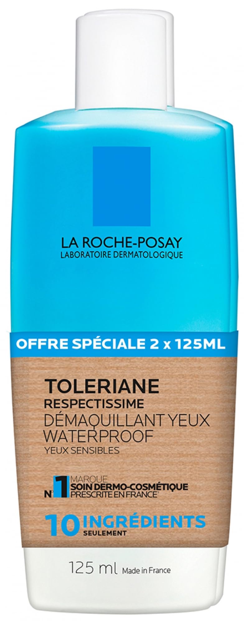 La Rock Posay Toleriane Respectissime Desmaquillante Ojos Impermeable 125 ml x 2