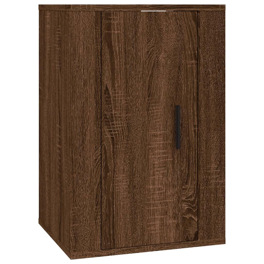 Szafki ścienne do telewizora 2 szt. brązowy wygląd dębu stolik pod telewizor stolik kredens do salonu kredens wiszący stolik konsolowy z szufladami 40 x 34,5 x 60 cm