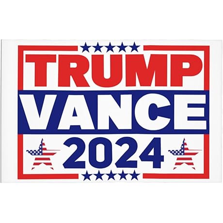 Trump Vance 2024 Car Flags Fade Proof for Window