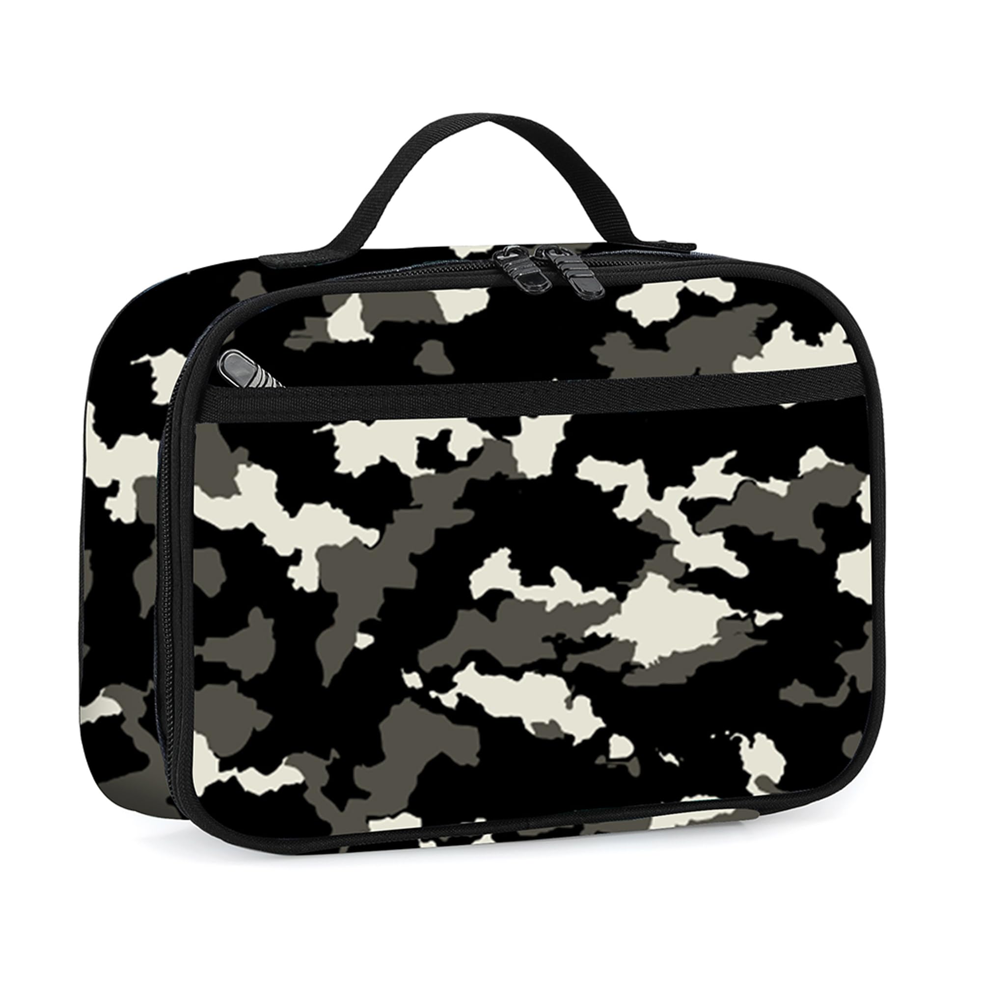 rickyh style Lunch Box with Padded Liner, Spacious Insulated Lunch Bag Durable Thermal Lunch Cooler Pack with Strap for Men Women Boys Girls Adults School Sports Beach Picnic Work Camp,2 Pocket