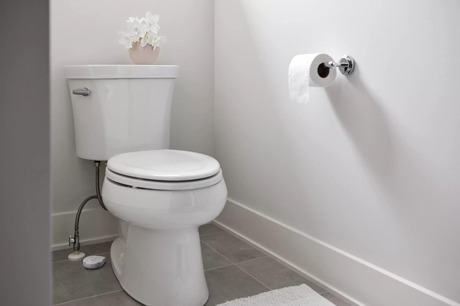 Moen Flo Smart Water Leak Detector, Water Sensor Alarm for Home, 1-Pack, White, 920-004