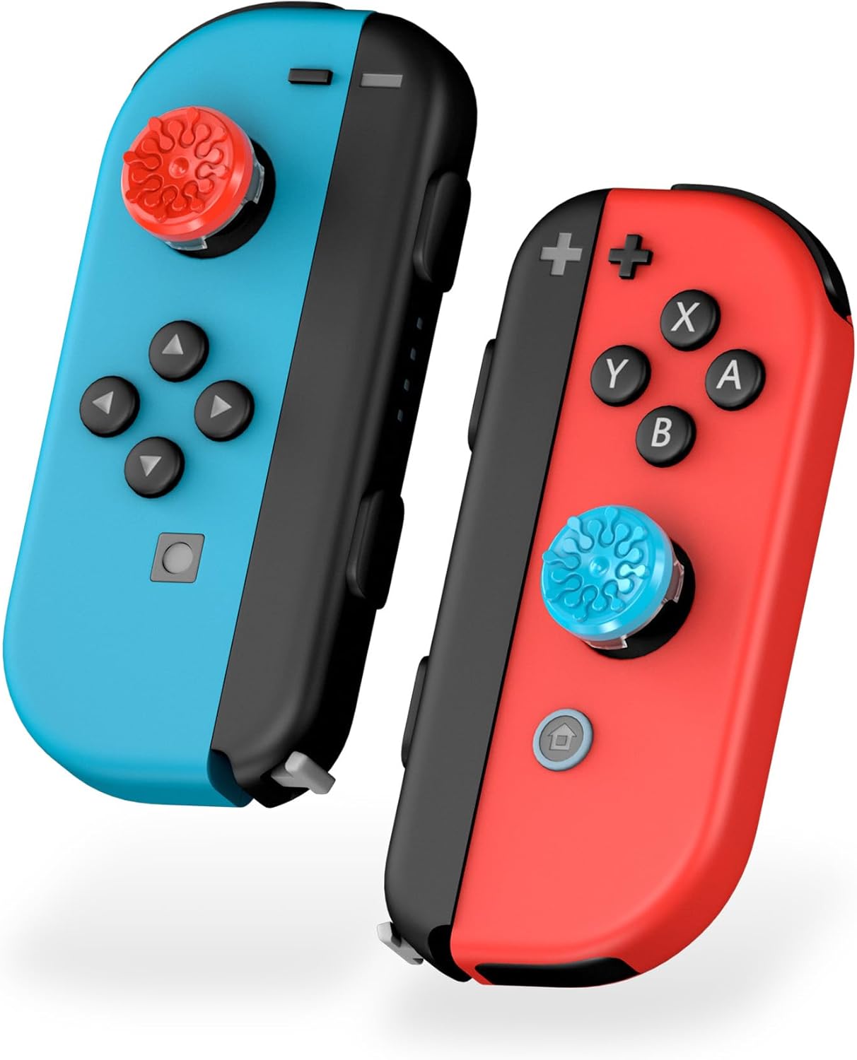 KontrolFreek Splash Performance Thumbsticks for Nintendo Switch Joy-Con Controller | Concave | Blue/Red - Image 5