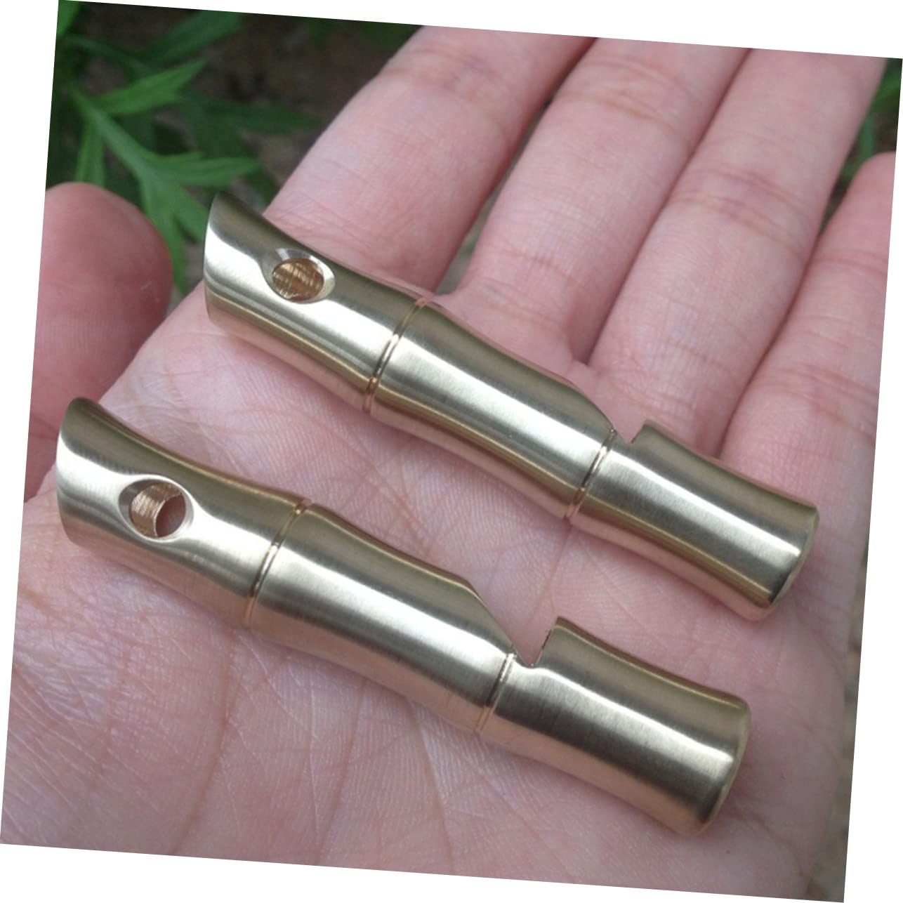 LIOOBO Brass Survival Whistle Loud Outdoor Emergency Signal for Hiking Camping Pet Training