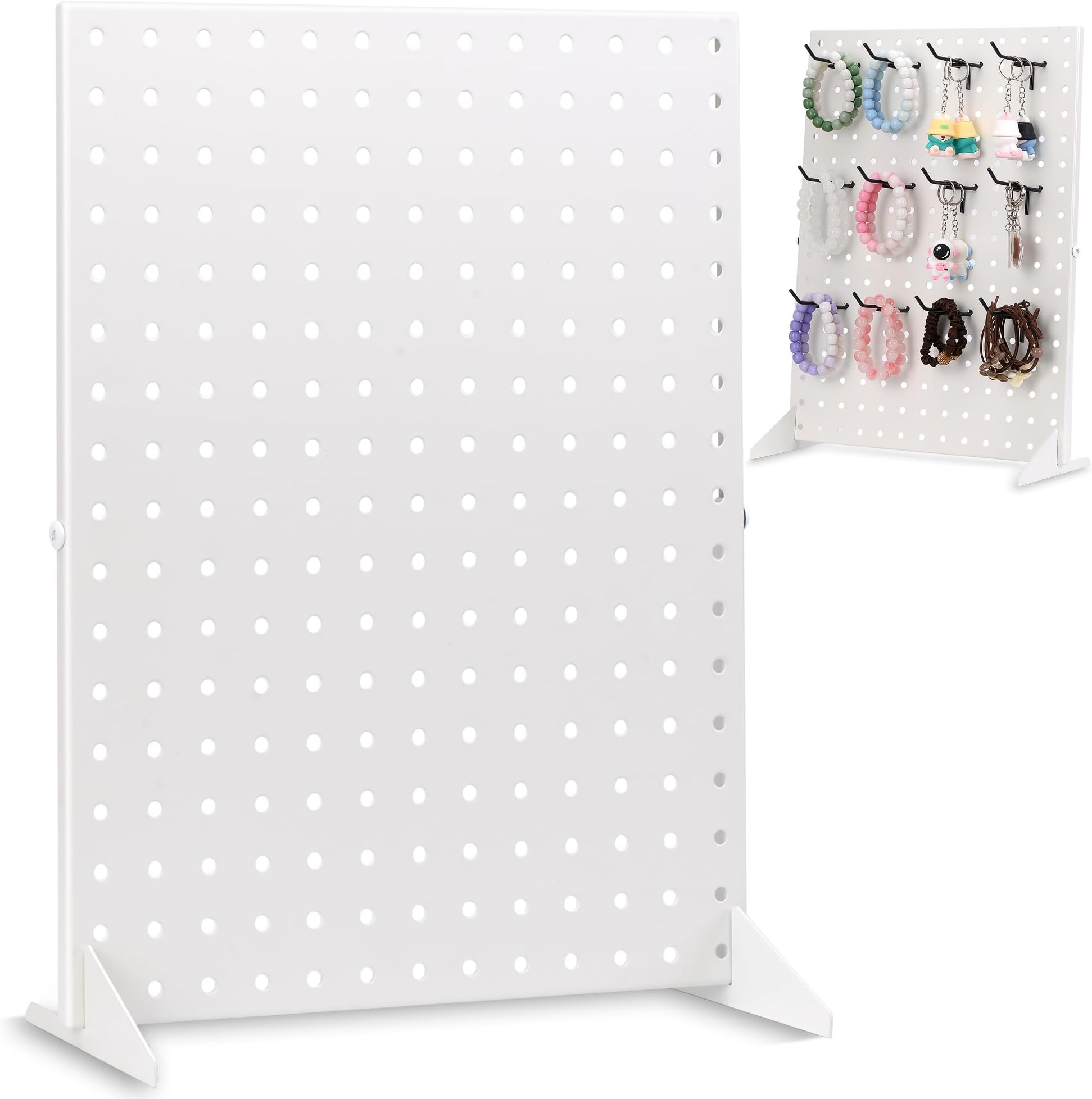 Pegboard Rotating Display Stand Metal Spinning Peg Board