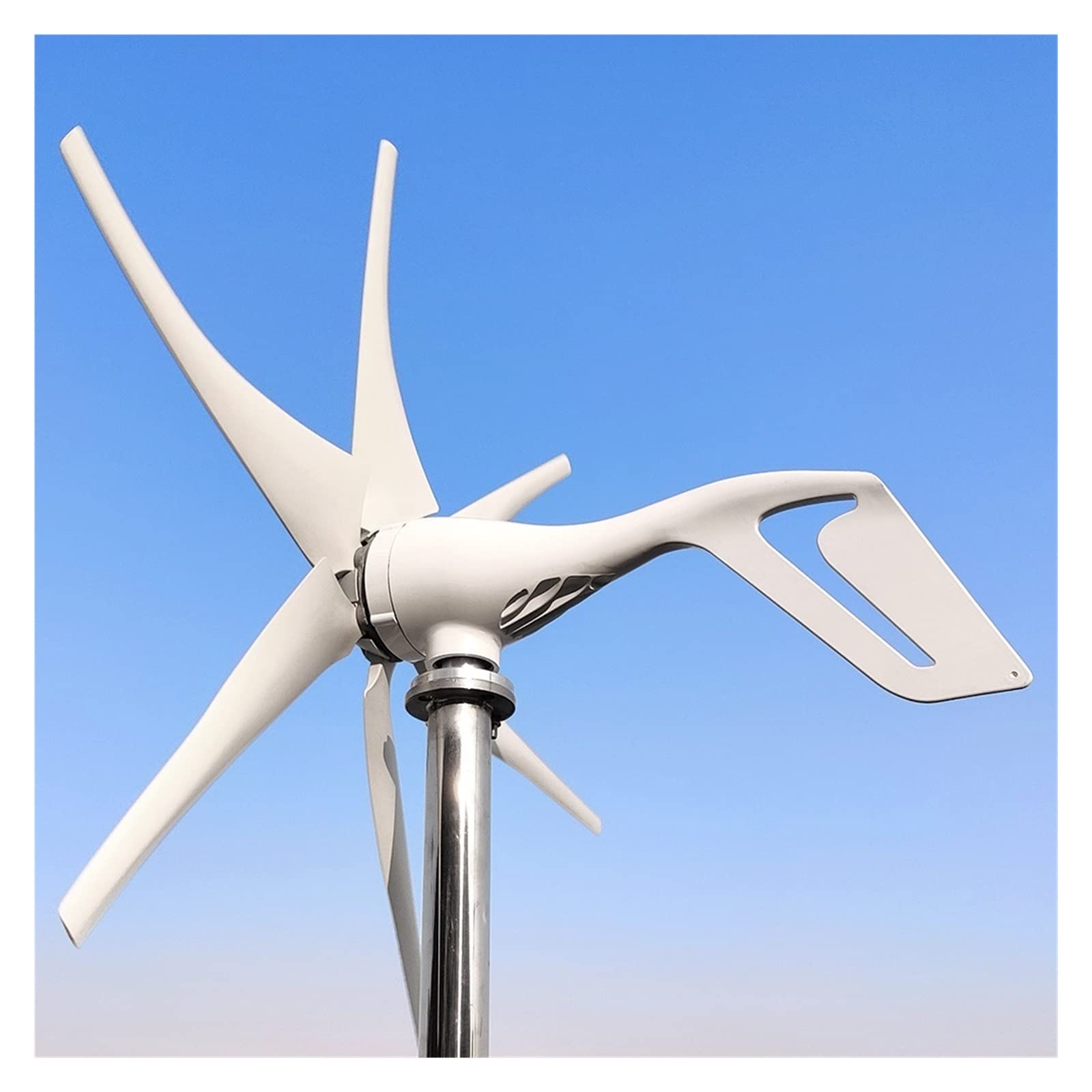 Generador de turbina eólica vertical sin ruido Generador de viento Portátil 600W Energía alternativa Molinos de viento Alternateur 12V 24V 48V Aerogenerador MPPT Controlador Sistema de viento para alu