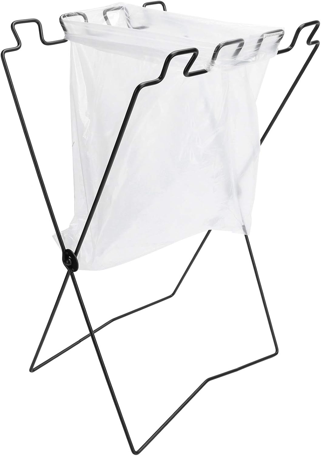 Tnfeeon Trash Rack, Foldable Trash Bag Holder Plastic Bag