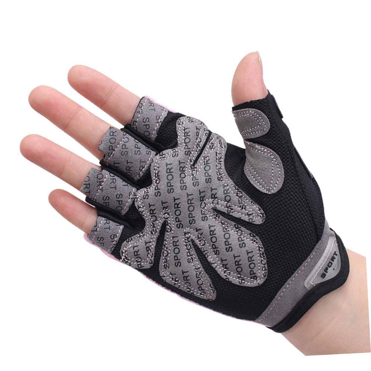 BESPORTBLE 3pezzi Guanti Da Allenamento Sportivi Per Donne Guanti Mezza Dita Antiscivolo Per Sollevamento Pesi e Fitness Comodi e Traspiranti Nero s