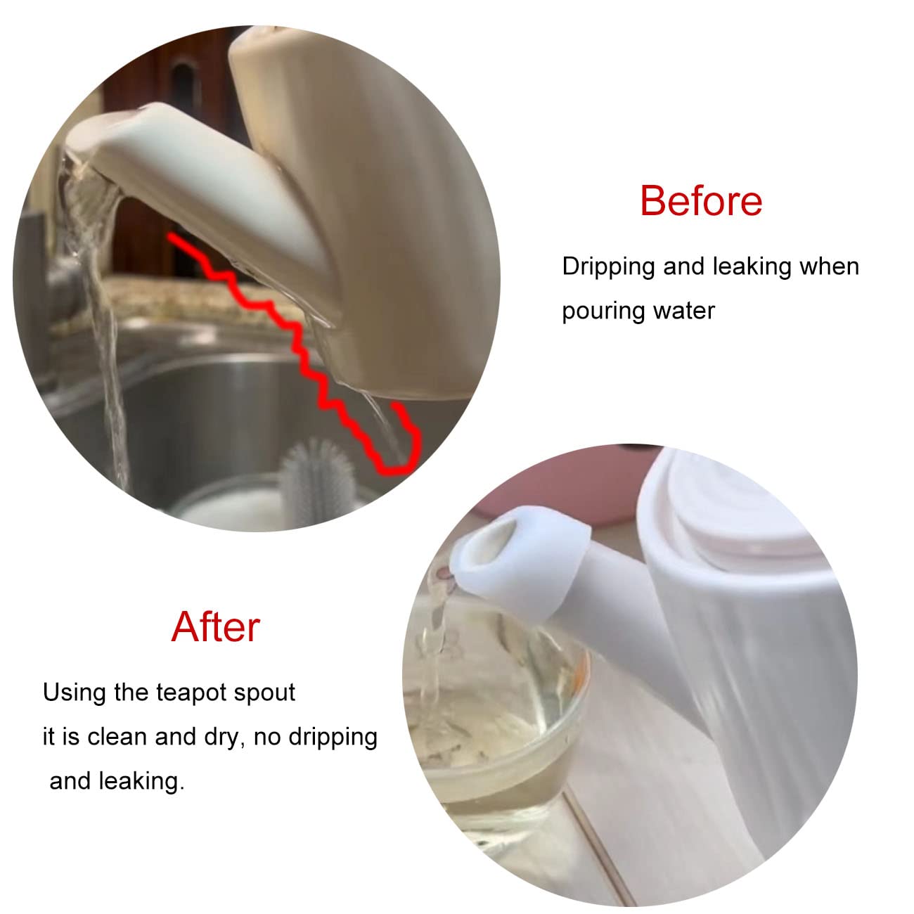 Lot De 8 Couvercles En Silicone Pour Théière, Théière, Théière, Bec Verseur Anti-goutte, Anti-fuite, Pour La Maison, La Cuisine, La Cafetière, La Cafetière