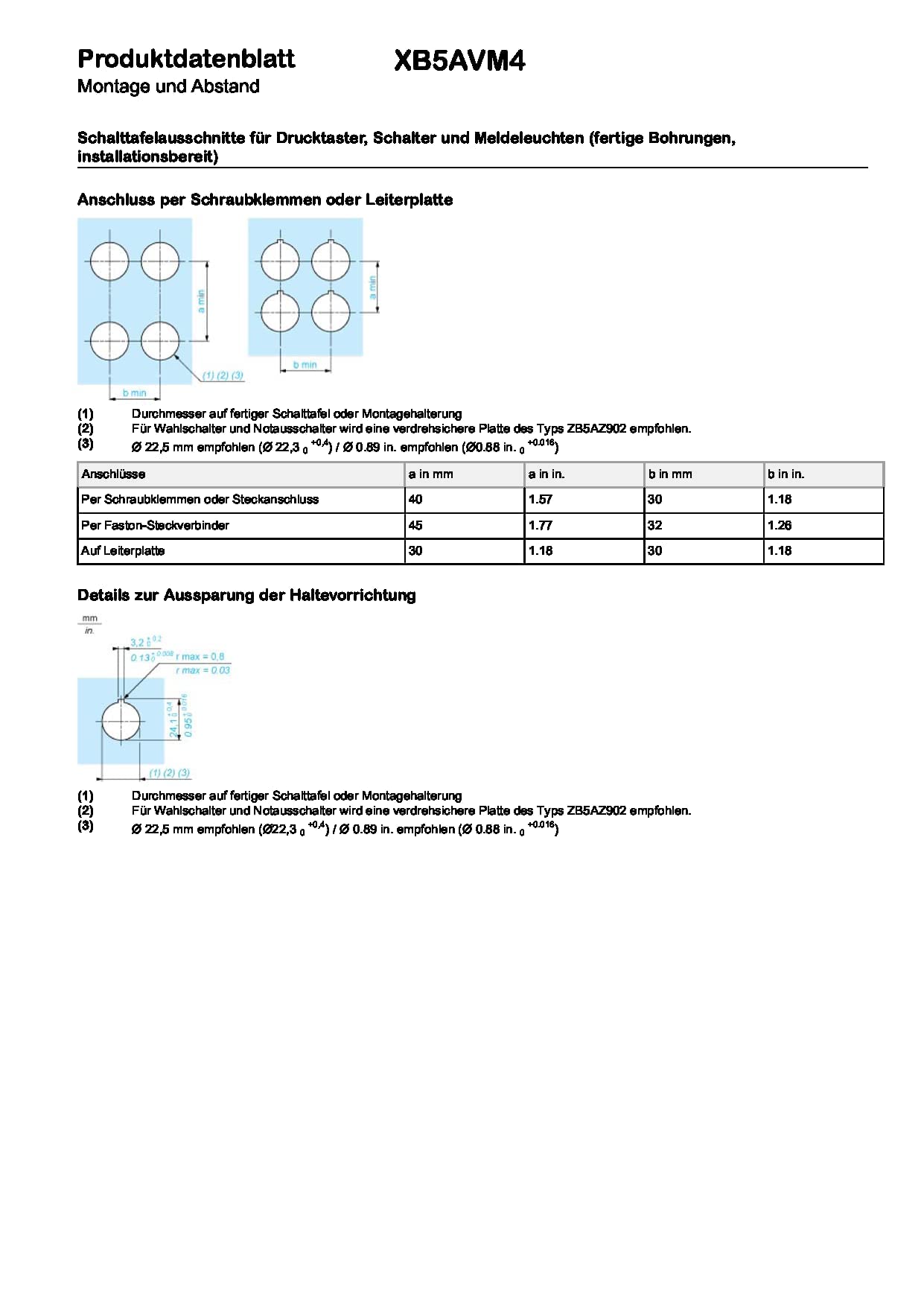 Schneider Electric - Harmony XB5 - voyant lumineux DEL - Ø22 - rouge - 230V - vis étrier - XB5AVM4