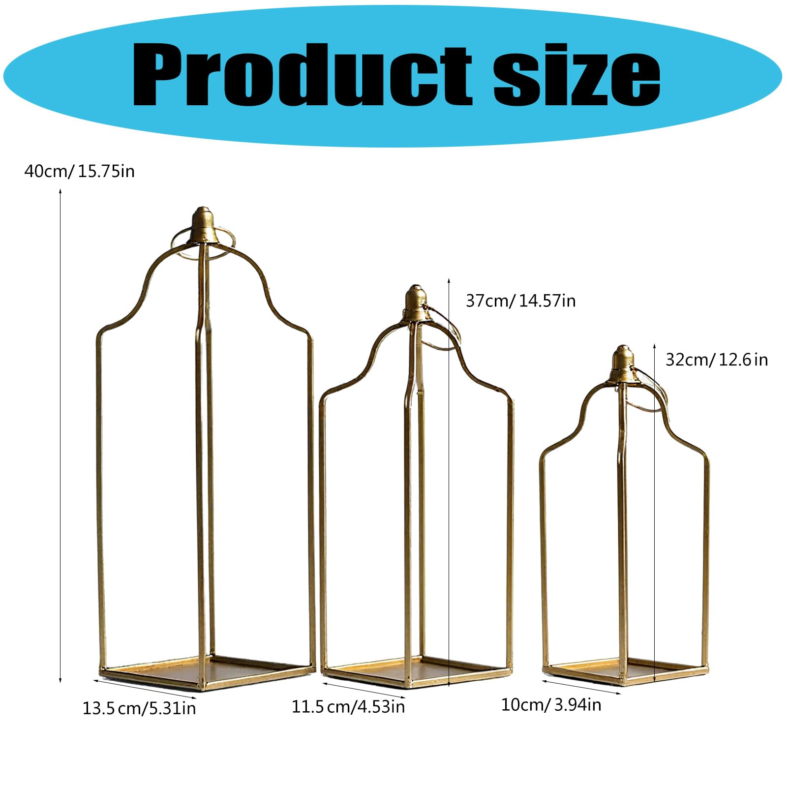 3-teilige Kerzenständer aus Eisen, europäische dekorative Mittelstücke, hängende Kerzenlampe für den Esstisch, Couchtisch, Desktop Display, europäische