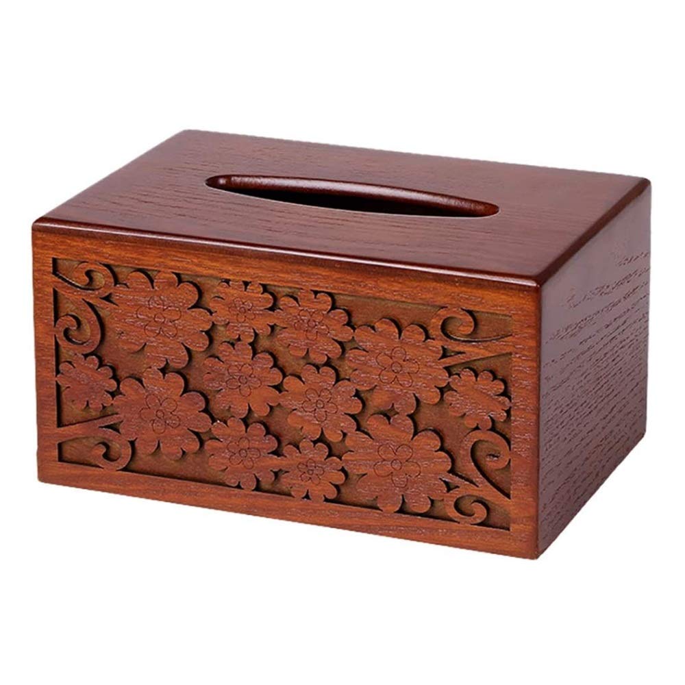 Boîte de mouchoirs sculptée porte-tissu et distributeur de serviettes élégant