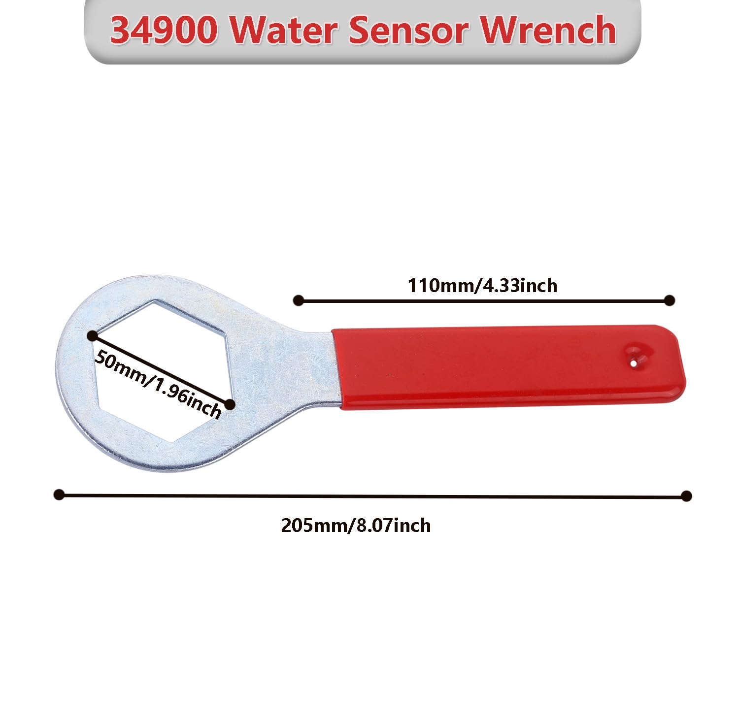 34900 Water Sensor Wrench for Duramax Diesel, Fuel Filter Wrench for 2013-2017 Dodge Ram Trucks with 6.7 Cummins, WIF Fuel Water Separator Tool