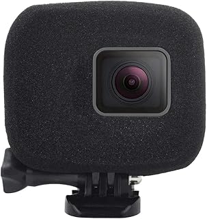 wortek Windschutz, kompatibel mit GoPro HERO 7 Black White Silver HERO 6 HERO 5 Kamera, weicher Schaumstoff Schutz-Gehäuse...